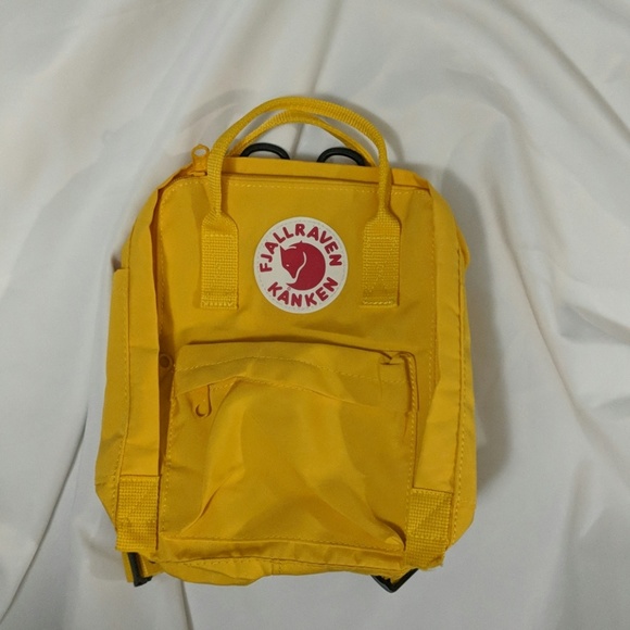 trendy yellow backpack